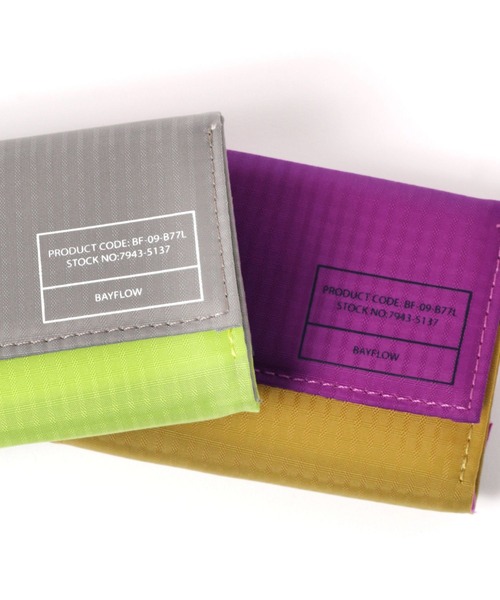 BAYFLOW（ベイフロー）の「BFバイカラーウォレット（財布・レディース・パープル/グレー/ブラック・0）」の20枚目の写真