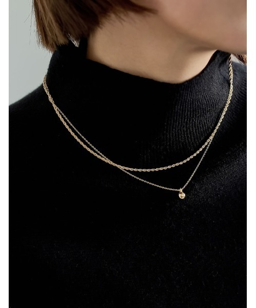 Re:EDIT（リエディ）の「[3点セット]ハートorボールモチーフ3連チェーンネックレス（ネックレス・レディース・シルバー/シルバー系その他/ゴールド/ゴールド系その他・FREE）」の8枚目の写真