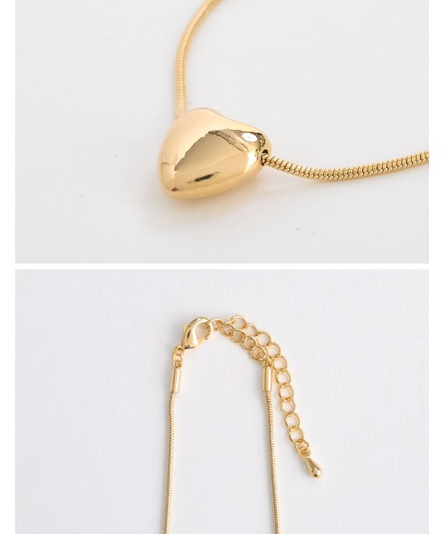 Re:EDIT（リエディ）の「[3点セット]ハートorボールモチーフ3連チェーンネックレス（ネックレス・レディース・シルバー/シルバー系その他/ゴールド/ゴールド系その他・FREE）」の12枚目の写真