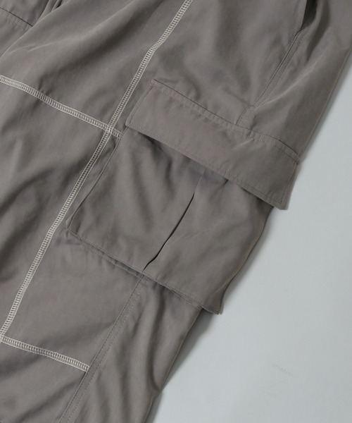 NILWAY（ニルウェイ）の「ピーチスキンステッチワイドミリタリーカーゴパンツ（カーゴパンツ・メンズ・カーキ/ブラック/グレー・MEDIUM/LARGE）」の22枚目の写真