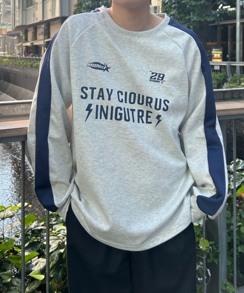 B.R.U（ブル）の「スポーティーユニフォームロゴスウェット / ゲームシャツ（スウェット・メンズ・ネイビー/グレー・FREE）」の22枚目の写真