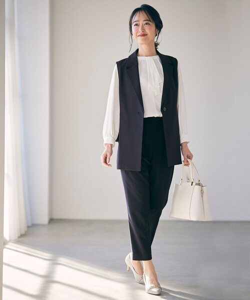 ANY SIS（エニィスィス）の「【洗える】ボウタイ ブラウス（シャツ/ブラウス・レディース・ホワイト系・2/3/1）」の6枚目の写真