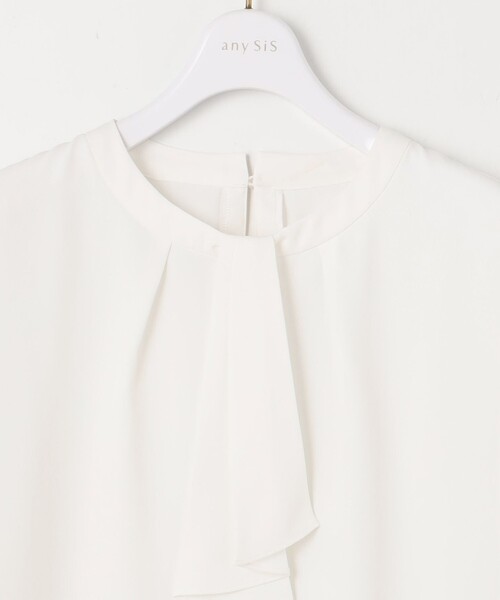 ANY SIS（エニィスィス）の「【洗える】ボウタイ ブラウス（シャツ/ブラウス・レディース・ホワイト系・2/3/1）」の10枚目の写真