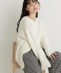 AMERICAN HOLIC（アメリカンホリック）の「MixヤーンVネックニットプルオーバー（ニット/セーター）」