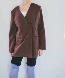 Collarless Over Jacket