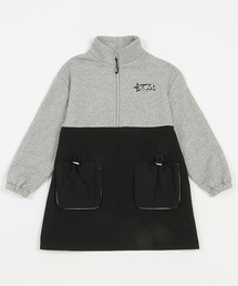 切替立体ポケットワンピース