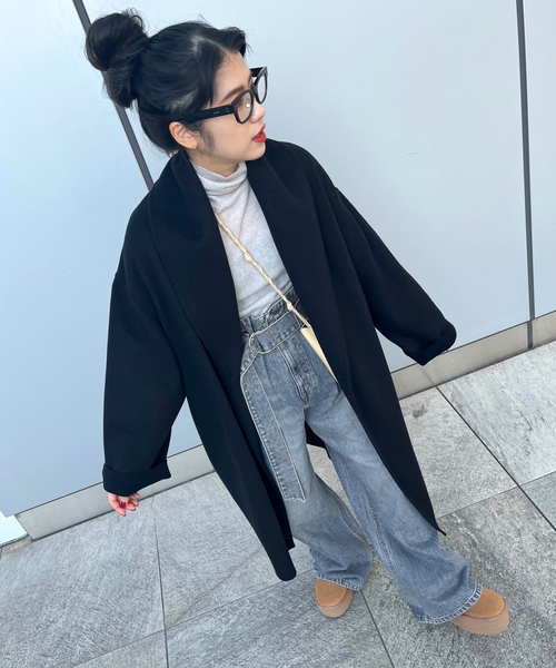 EVERYDAY I LIKE.（エヴリディアイライク）の「ベルテッドジーンズ（デニムパンツ・レディース・エメラルドブルー・38/34/36）」の6枚目の写真