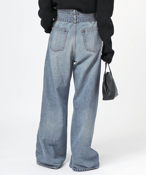 EVERYDAY I LIKE.（エヴリディアイライク）の「ベルテッドジーンズ（デニムパンツ・レディース・エメラルドブルー・38/34/36）」の16枚目の写真