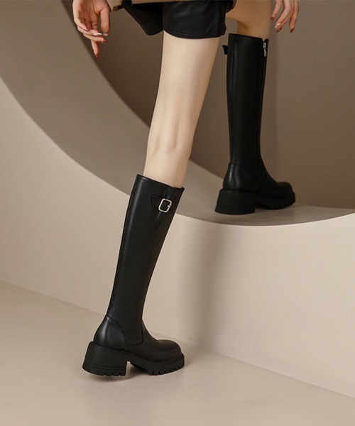 Miniministore(ミニミニストア)の「ロングブーツ 美脚ブーツ レディース(ブーツ・レディース・ブラック/ブラウン・22.5cm/24.5cm/25.0cm/23.0cm/24.0cm/23.5cm)」の6枚目の写真