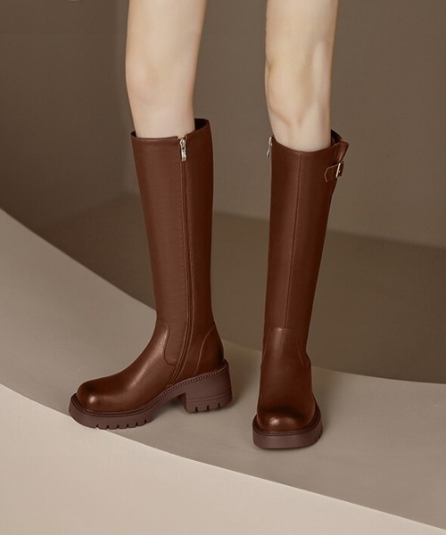 Miniministore(ミニミニストア)の「ロングブーツ 美脚ブーツ レディース(ブーツ・レディース・ブラック/ブラウン・22.5cm/24.5cm/25.0cm/23.0cm/24.0cm/23.5cm)」の11枚目の写真