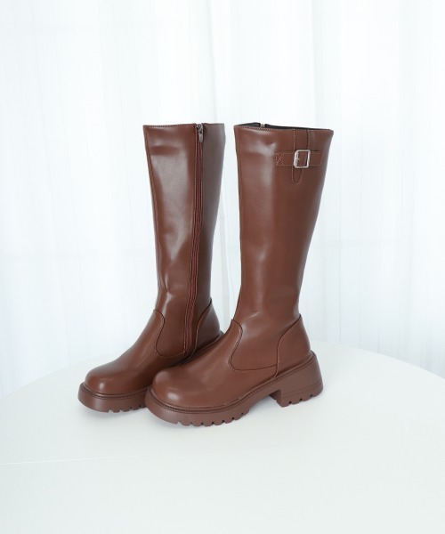 Miniministore(ミニミニストア)の「ロングブーツ 美脚ブーツ レディース(ブーツ・レディース・ブラック/ブラウン・22.5cm/24.5cm/25.0cm/23.0cm/24.0cm/23.5cm)」の17枚目の写真