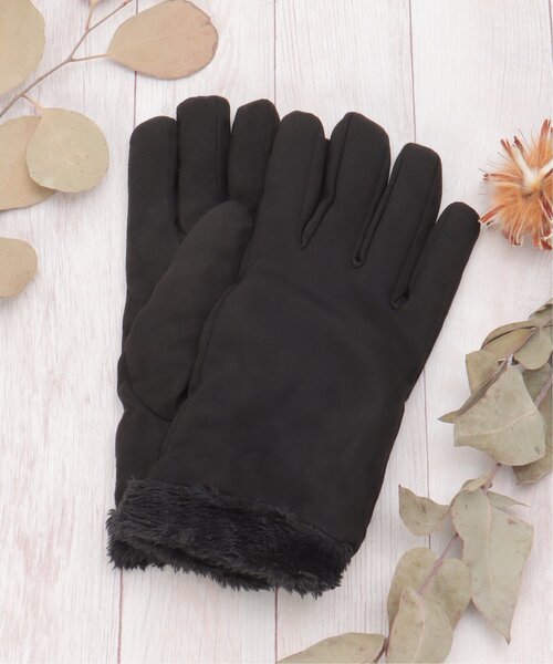 LBC(エルビーシー)の「フェイクスエードグローブ(手袋・レディース・ブラウン/ベージュ/グレー/ブラック・FREE)」の2枚目の写真