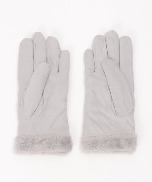 LBC(エルビーシー)の「フェイクスエードグローブ(手袋・レディース・ブラウン/ベージュ/グレー/ブラック・FREE)」の8枚目の写真