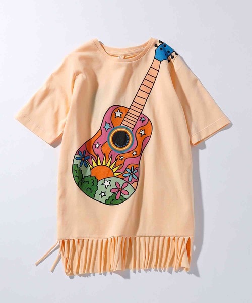 STELLA McCARTNEY（ステラマッカートニー）の「STELLA McCARTNEY (ステラマッカートニー) Kids & Junior 半袖フリンジワンピース（ワンピース・キッズ・ピンク・6Y/10Y/8Y/4Y/12Y/14Y）」の5枚目の写真