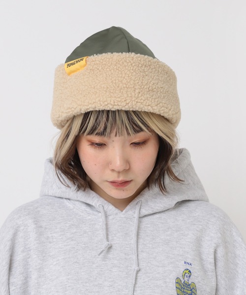 RNA(アールエヌエー)の「E4969 3WAYボアハット(ハット・レディース・ブラウン/ナチュラル/ブルー・FREE)」の22枚目の写真