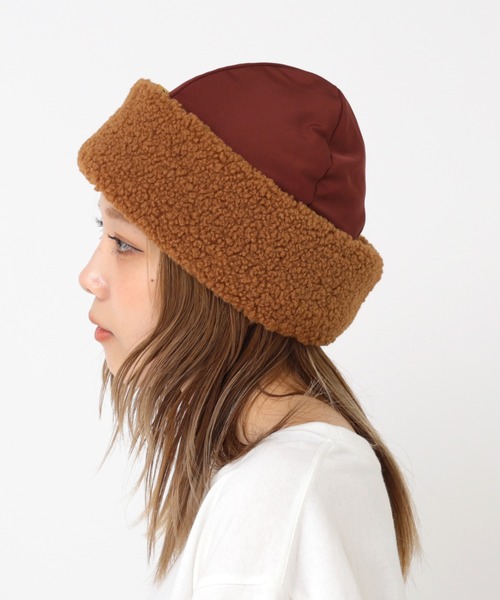 RNA(アールエヌエー)の「E4969 3WAYボアハット(ハット・レディース・ブラウン/ナチュラル/ブルー・FREE)」の16枚目の写真