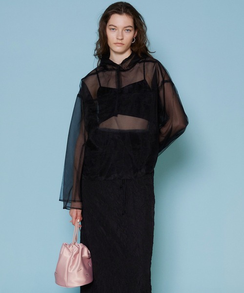 MAISON SPECIAL（メゾンスペシャル）の「Many MS Logo Drawstring Bag/メニーMSロゴドローストリングバッグ【MAISON SPECIAL/メゾンスペシャル】（ハンドバッグ・レディース・ホワイト/ブラック/ピンク・FREE）」の8枚目の写真