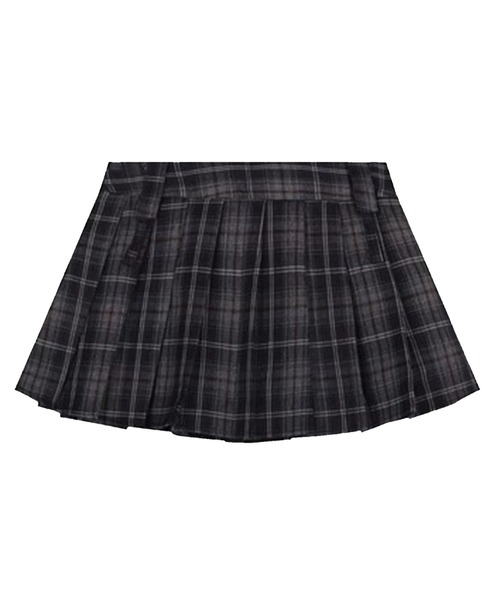 Chick（チック）の「▲Aラインチェックプリーツスカート（スカート・レディース・イエロー/ブラック・S/M）」の3枚目の写真