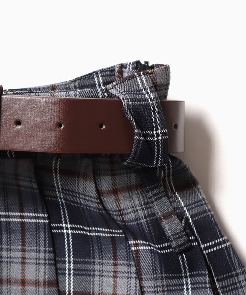 Chick（チック）の「▲Aラインチェックプリーツスカート（スカート・レディース・イエロー/ブラック・S/M）」の8枚目の写真