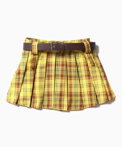 Chick（チック）の「▲Aラインチェックプリーツスカート（スカート・レディース・イエロー/ブラック・S/M）」の17枚目の写真