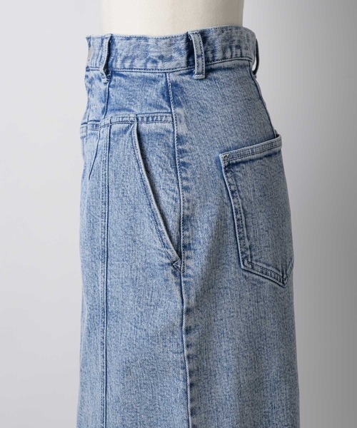 LA BELLE ETUDE（ラベルエチュード）の「デニムIラインスカート（デニムスカート・レディース・ブラック/ライトブルー・0/1）」の18枚目の写真