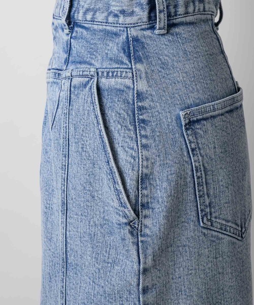 LA BELLE ETUDE（ラベルエチュード）の「デニムIラインスカート（デニムスカート・レディース・ブラック/ライトブルー・0/1）」の19枚目の写真