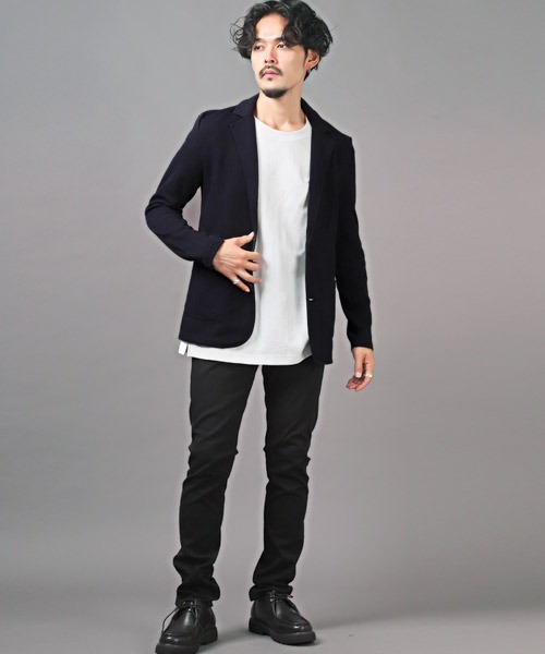 LUXSTYLE(ラグスタイル)の「カルゼテーラードジャケット(テーラードジャケット・メンズ・ブラック/ネイビー・M/L/XL)」の6枚目の写真