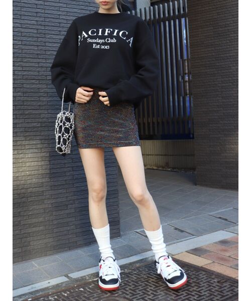 EVRIS（エヴリス）の「ボールビーズミニBAG（ハンドバッグ・レディース・シルバー・FREE）」の3枚目の写真