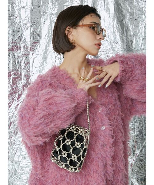 EVRIS（エヴリス）の「ボールビーズミニBAG（ハンドバッグ・レディース・シルバー・FREE）」の10枚目の写真