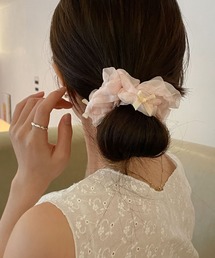 LAC-VERT | リボンシュシュ(ヘアゴム)