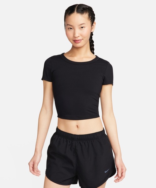 NIKE（ナイキ）の「ナイキ ワン フィッテド ウィメンズ Dri-FIT ショートスリーブ クロップド トップ / Nike One Fitted Women's Dri-FIT Short-Sleeve Cropped Top＜XS-2XL 展開＞（Tシャツ/カットソー・レディース・ブラック/ホワイト/ブルー系その他・2XL/L/M/S/XL/XS）」の7枚目の写真