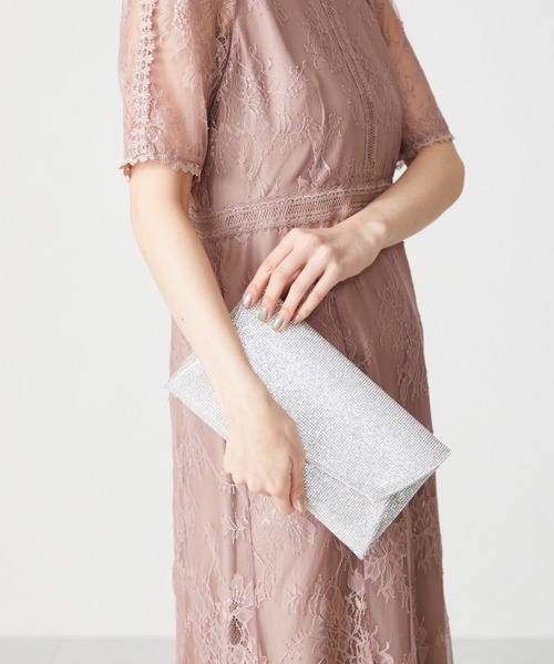MISCH MASCH(ミッシュマッシュ)の「■■ラインストーンレタークラッチバッグ/MOB014(クラッチバッグ・レディース・シルバー/ゴールド・フリ-)」の8枚目の写真