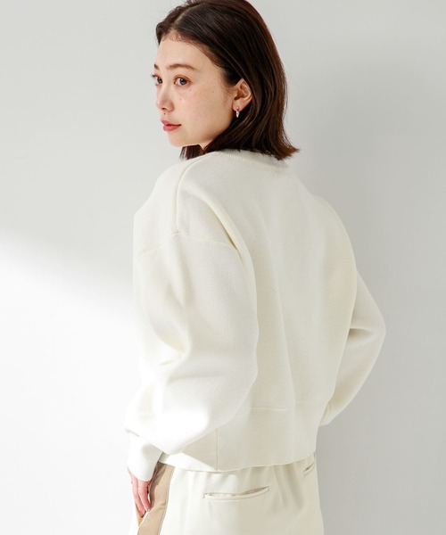 URBAN RESEARCH Sonny Label(アーバンリサーチサニーレーベル)の「スウェットライクニットプルオーバー(ニット/セーター・レディース・オフホワイト/グレー/ピンク・FREE)」の7枚目の写真