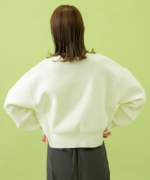 URBAN RESEARCH Sonny Label(アーバンリサーチサニーレーベル)の「スウェットライクニットプルオーバー(ニット/セーター・レディース・オフホワイト/グレー/ピンク・FREE)」の18枚目の写真