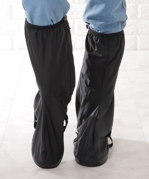 Lace Ladies（レースレディース）の「反射テープ付き 防水 ロング シューズ カバー（シューズ小物/雑貨・レディース・ブラック・23/24/ 25）」の11枚目の写真