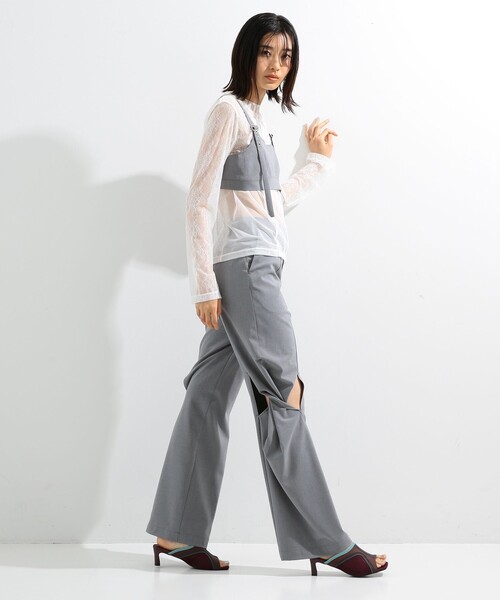 Ray BEAMS（レイビームス）の「Ray BEAMS / レース キリカエ Tシャツ（Tシャツ/カットソー・レディース・ブラック/ホワイト・ONE SIZE）」の21枚目の写真