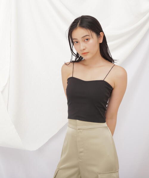 JILL by JILL STUART(ジルバイジルスチュアート)の「◇《JILL by BASIC》カップインキャミ(キャミソール・レディース・ブラック/ホワイト/ピンク・FREE)」の8枚目の写真