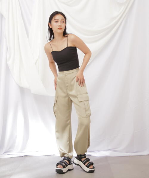 JILL by JILL STUART(ジルバイジルスチュアート)の「◇《JILL by BASIC》カップインキャミ(キャミソール・レディース・ブラック/ホワイト/ピンク・FREE)」の10枚目の写真