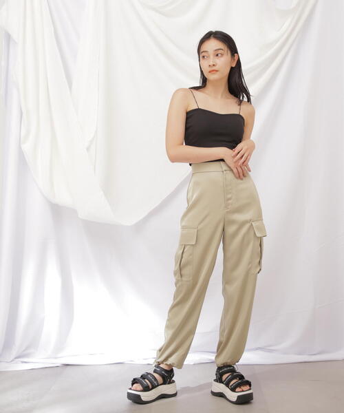 JILL by JILL STUART(ジルバイジルスチュアート)の「◇《JILL by BASIC》カップインキャミ(キャミソール・レディース・ブラック/ホワイト/ピンク・FREE)」の11枚目の写真