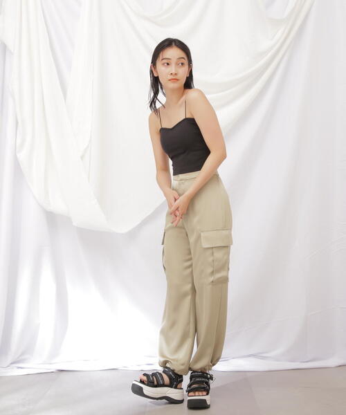 JILL by JILL STUART(ジルバイジルスチュアート)の「◇《JILL by BASIC》カップインキャミ(キャミソール・レディース・ブラック/ホワイト/ピンク・FREE)」の12枚目の写真