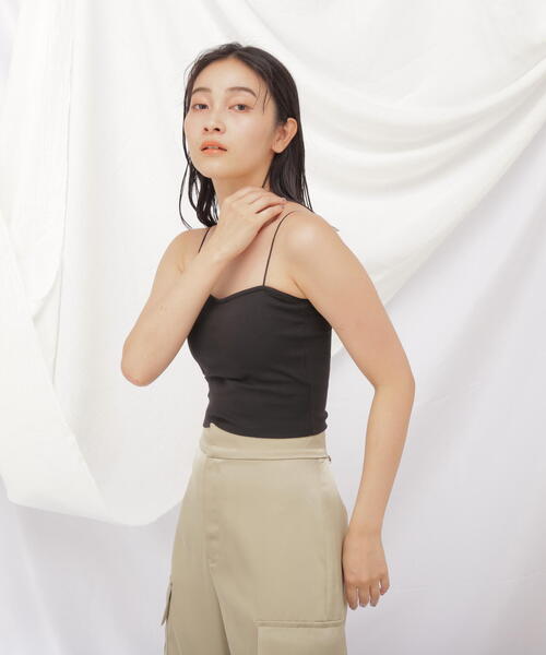 JILL by JILL STUART(ジルバイジルスチュアート)の「◇《JILL by BASIC》カップインキャミ(キャミソール・レディース・ブラック/ホワイト/ピンク・FREE)」の13枚目の写真