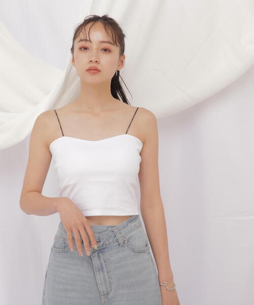JILL by JILL STUART(ジルバイジルスチュアート)の「◇《JILL by BASIC》カップインキャミ(キャミソール・レディース・ブラック/ホワイト/ピンク・FREE)」の16枚目の写真