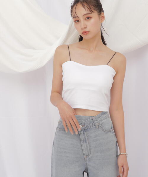 JILL by JILL STUART(ジルバイジルスチュアート)の「◇《JILL by BASIC》カップインキャミ(キャミソール・レディース・ブラック/ホワイト/ピンク・FREE)」の21枚目の写真