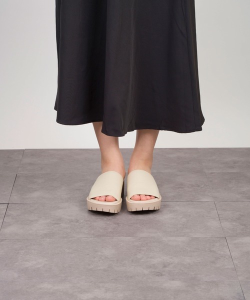 【定価2.5万】MOLLINI /モリーニ ピンクサテンサンダル Mollini（モリーニ）の「【Mollini/モリーニ】レザーサンダル