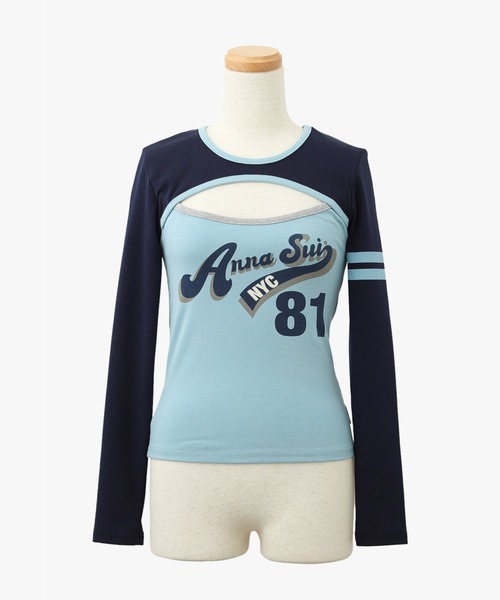tシャツ ANNA SUI NYC SPORTクレリックロングスリーブTシャツ レディース SPORTクレリックロングスリーブTシャツ – ANNA SUI NYC