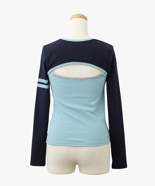 ANNA SUI NYC（アナ スイ エヌ ワイ シー）の「ANNA SUI NYC SPORTクレリックロングスリーブTシャツ（Tシャツ/カットソー・レディース・ブルー/グレー/ブラック・S/M）」の16枚目の写真