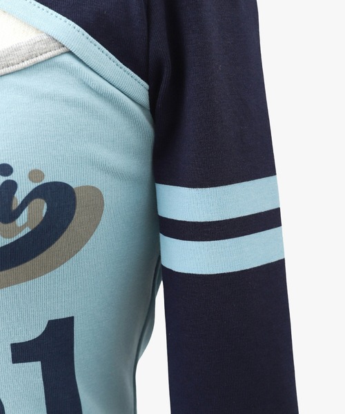 ANNA SUI NYC（アナ スイ エヌ ワイ シー）の「ANNA SUI NYC SPORTクレリックロングスリーブTシャツ（Tシャツ/カットソー・レディース・ブルー/グレー/ブラック・S/M）」の9枚目の写真