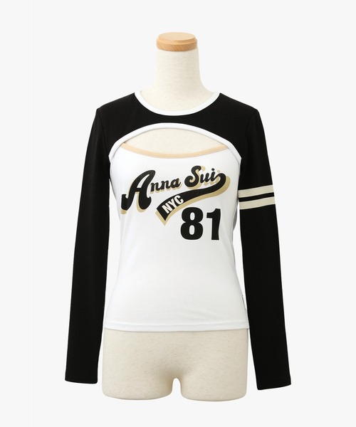 ANNA SUI NYC（アナ スイ エヌ ワイ シー）の「ANNA SUI NYC SPORTクレリックロングスリーブTシャツ（Tシャツ/カットソー・レディース・ブルー/グレー/ブラック・S/M）」の13枚目の写真