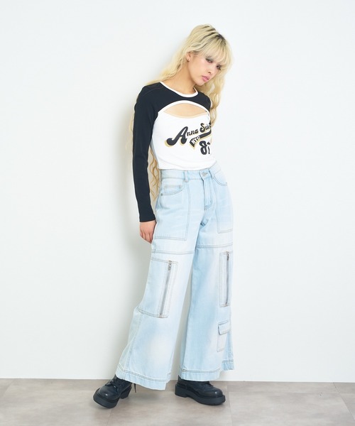 tシャツ ANNA SUI NYC SPORTクレリックロングスリーブTシャツ レディース SPORTクレリックロングスリーブTシャツ – ANNA SUI NYC