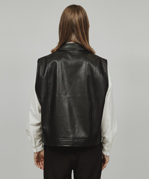 tk.TAKEO KIKUCHI（ティーケータケオキクチ）の「◆シンセティックレザーダブルライダースベスト（ベスト・メンズ・ブラック・88）」の11枚目の写真